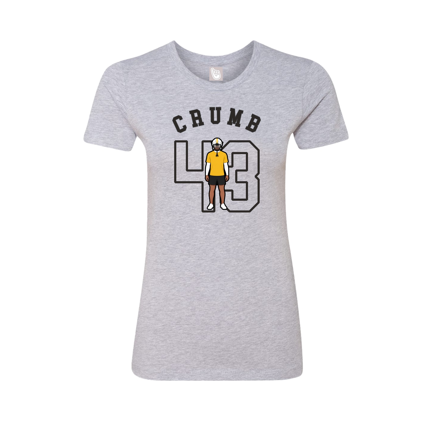 Fitted Women's Tee — Shirsey Arch in Grey