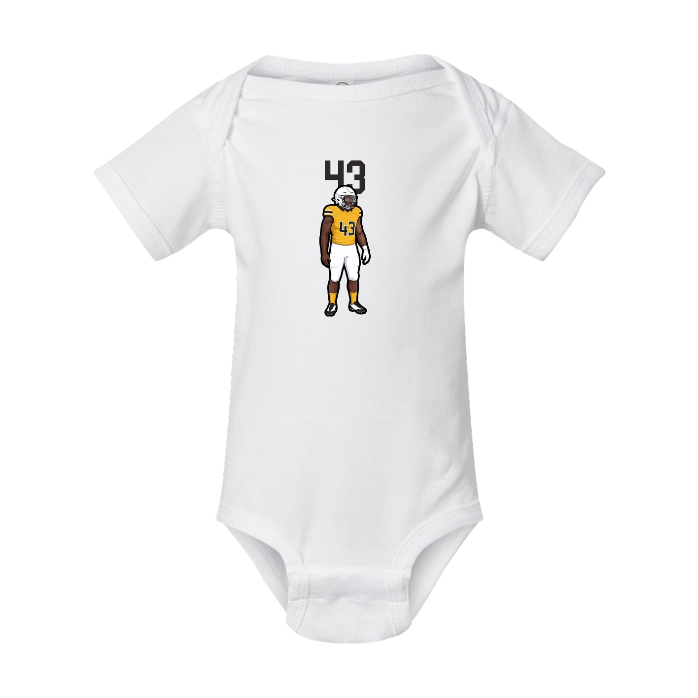 Baby Onesie — Number Top in White
