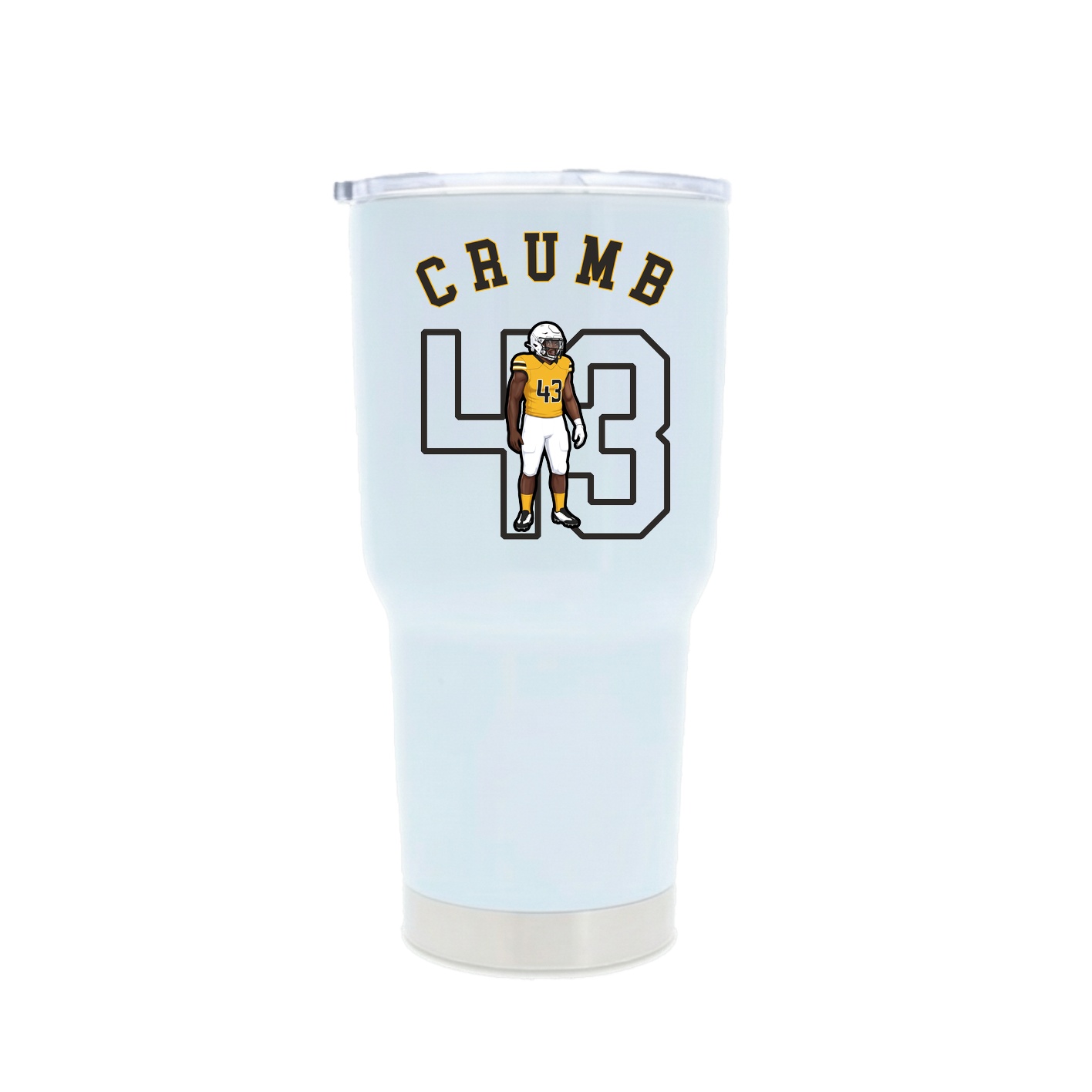 30oz Stainless Steel Tumbler — Shirsey Arch in White