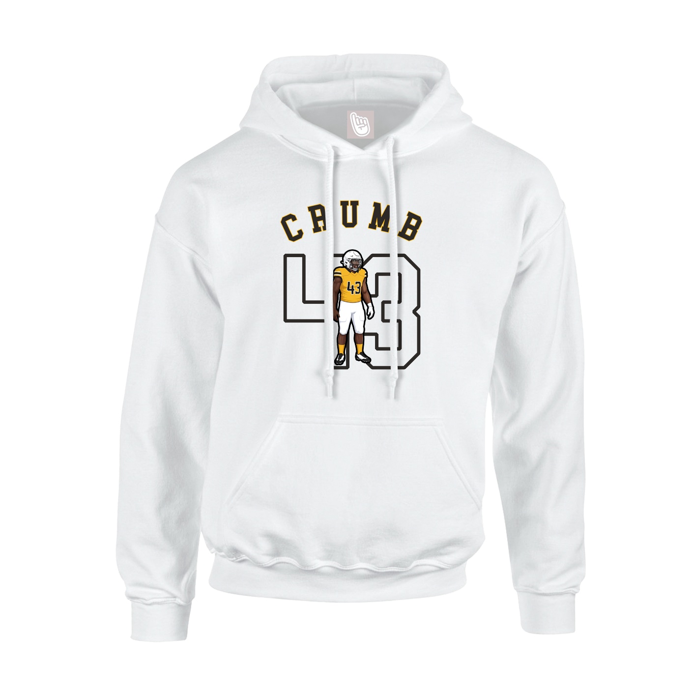 Hoodie — Shirsey Arch in White
