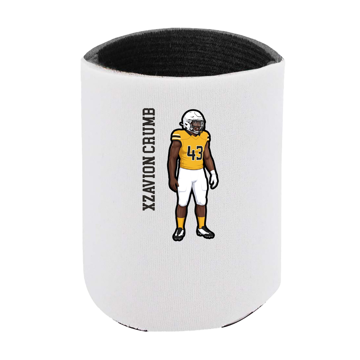 Can Holder — Name Vertical in White