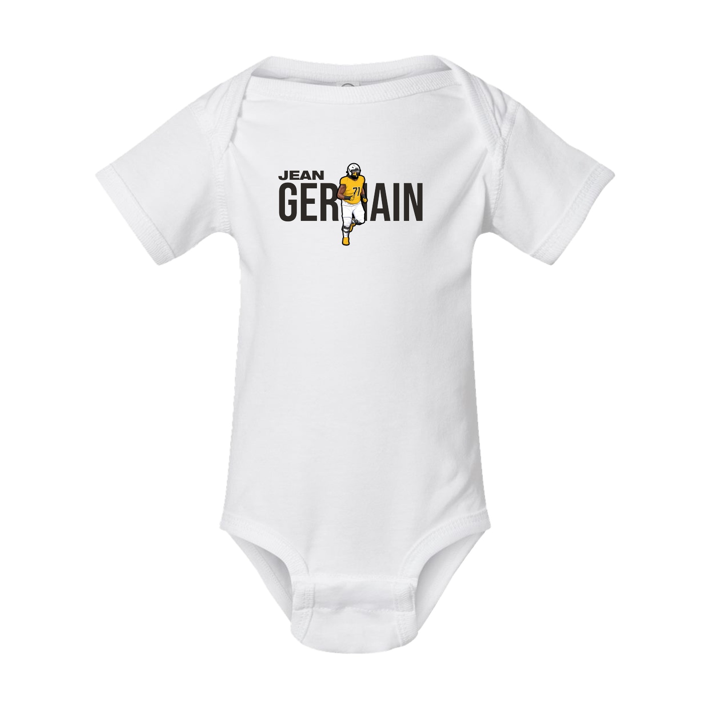 Baby Onesie — Player Name in White
