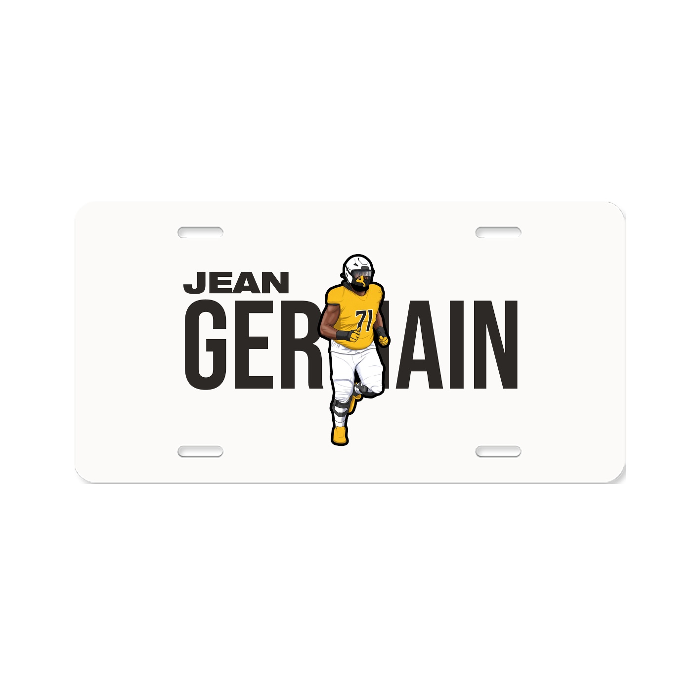 License Plate — Player Name in Classic