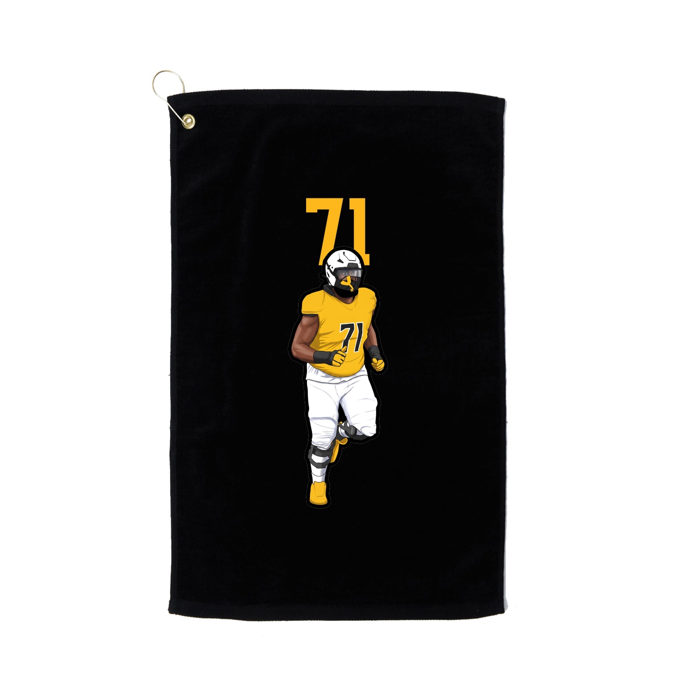 Golf Towel — Number Top in Black
