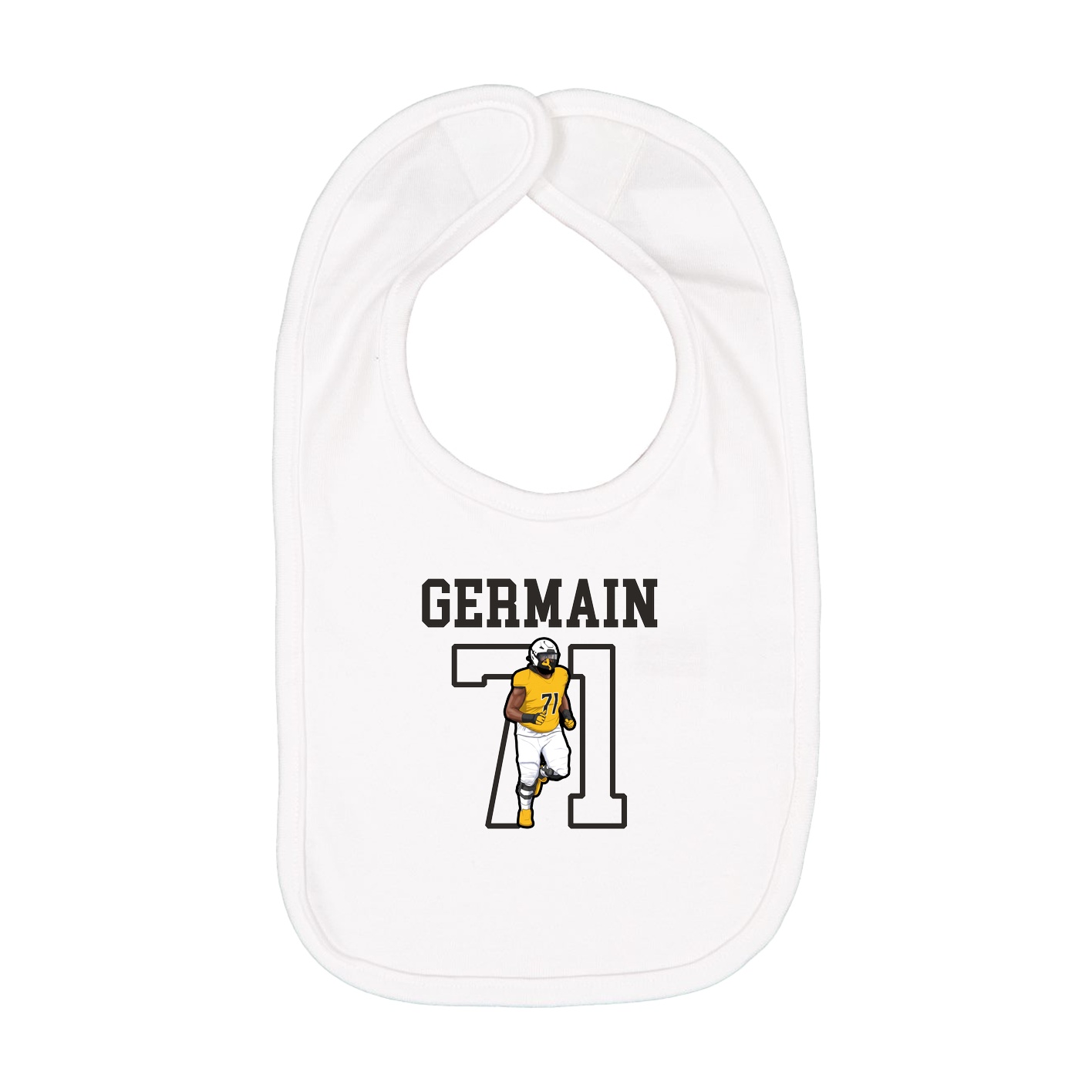 Infant Bib — Shirsey in White