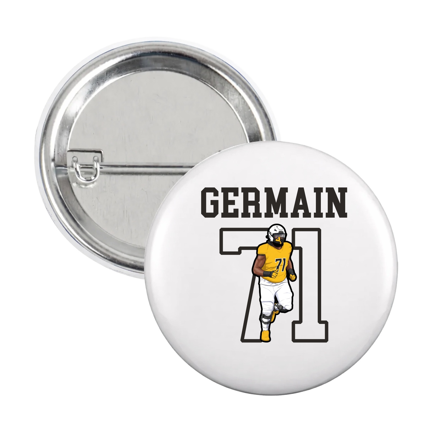 Game Day Button — Shirsey in White