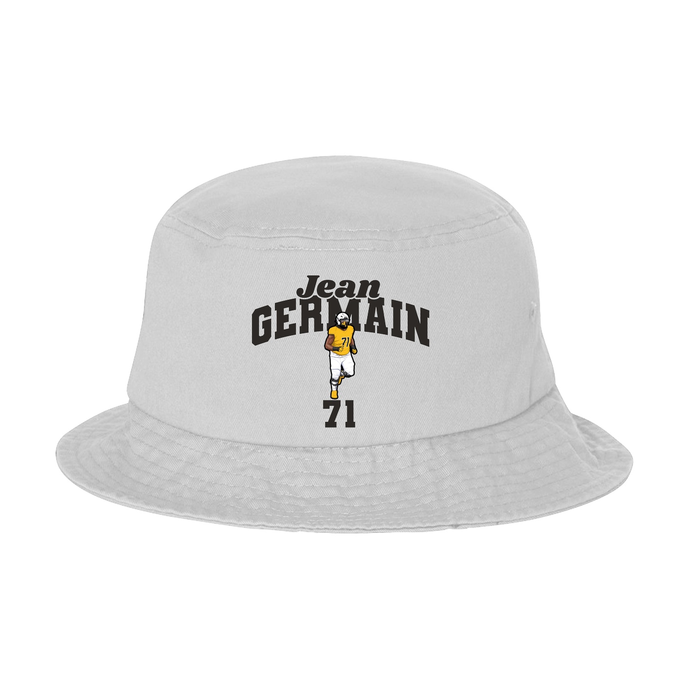 Bucket Cap — Signature Arch in White