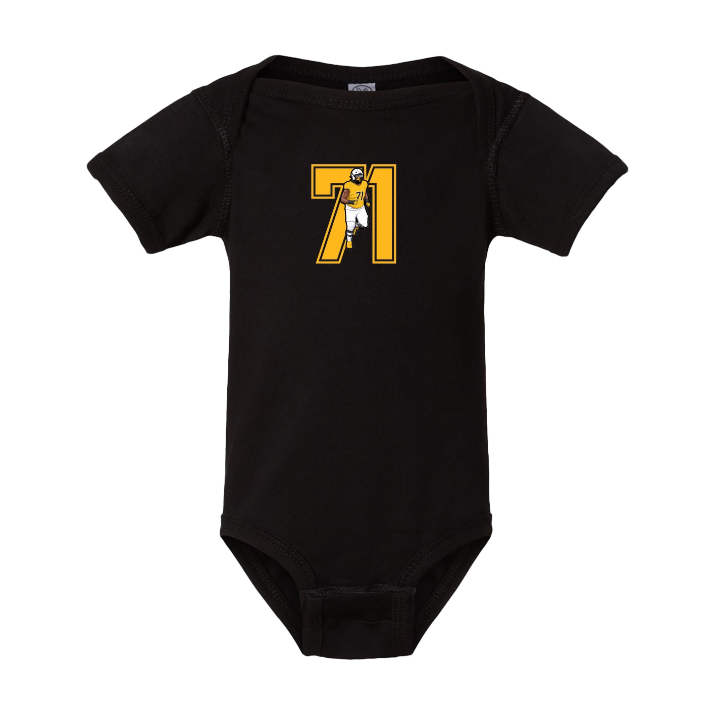 Baby Onesie — Number in Black