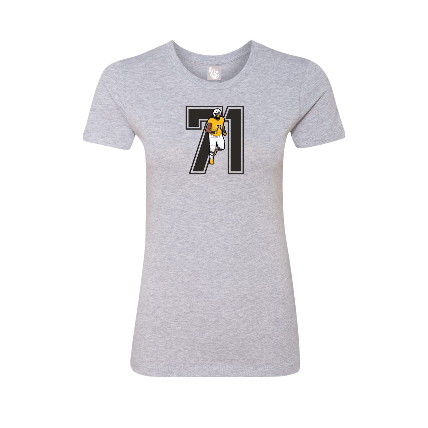 Womens Tee — Number in Grey