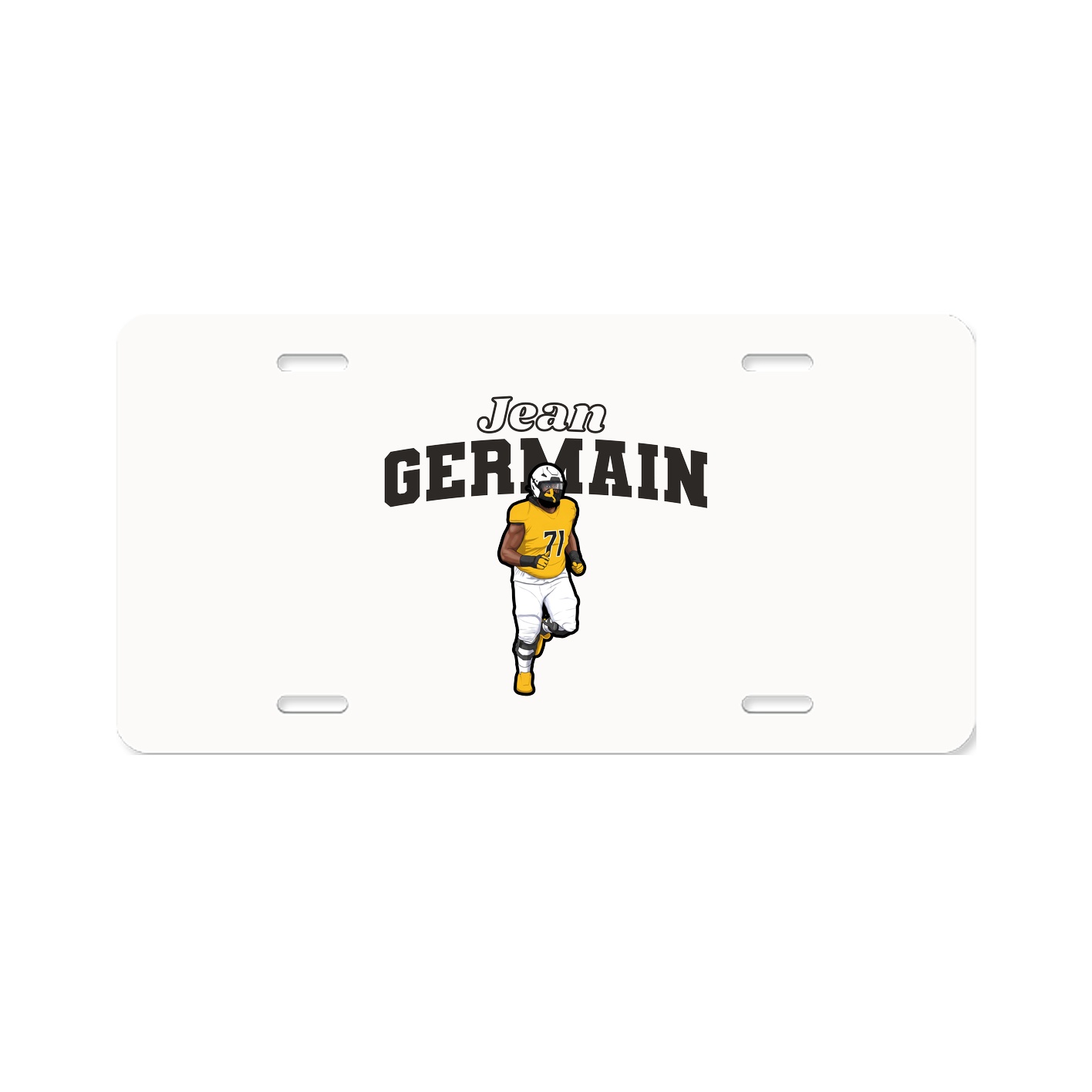 License Plate — Name Arch in Classic