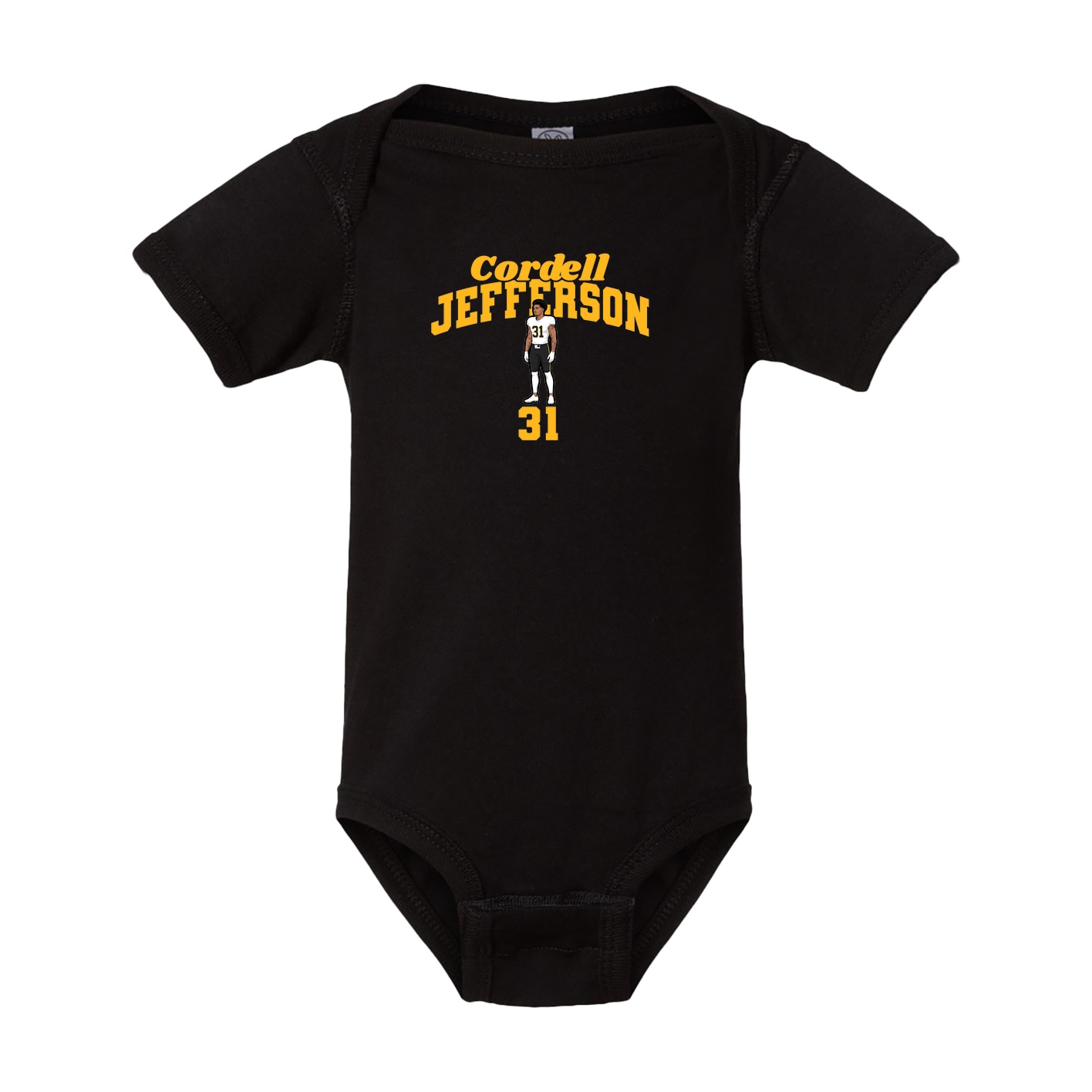 Baby Onesie — Signature Arch in Black