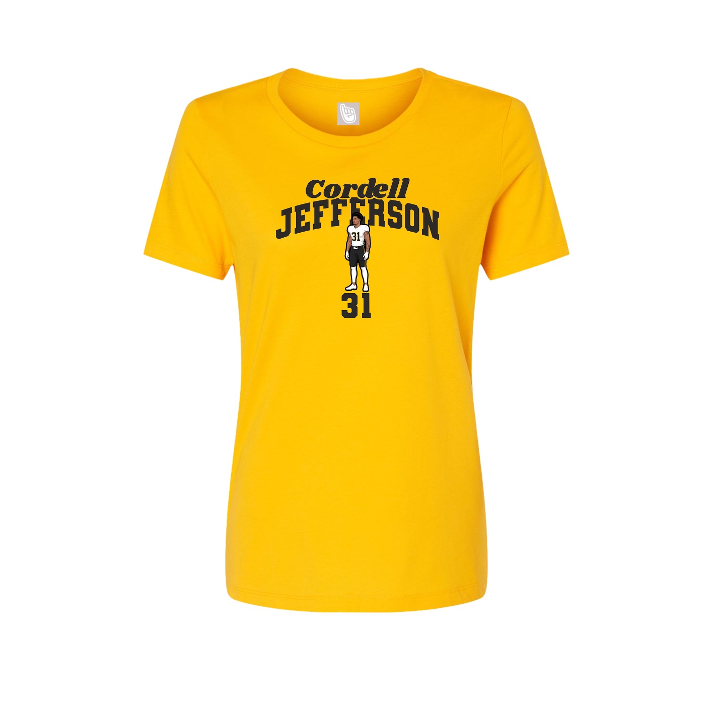 Womens Tee — Signature Arch in Gold
