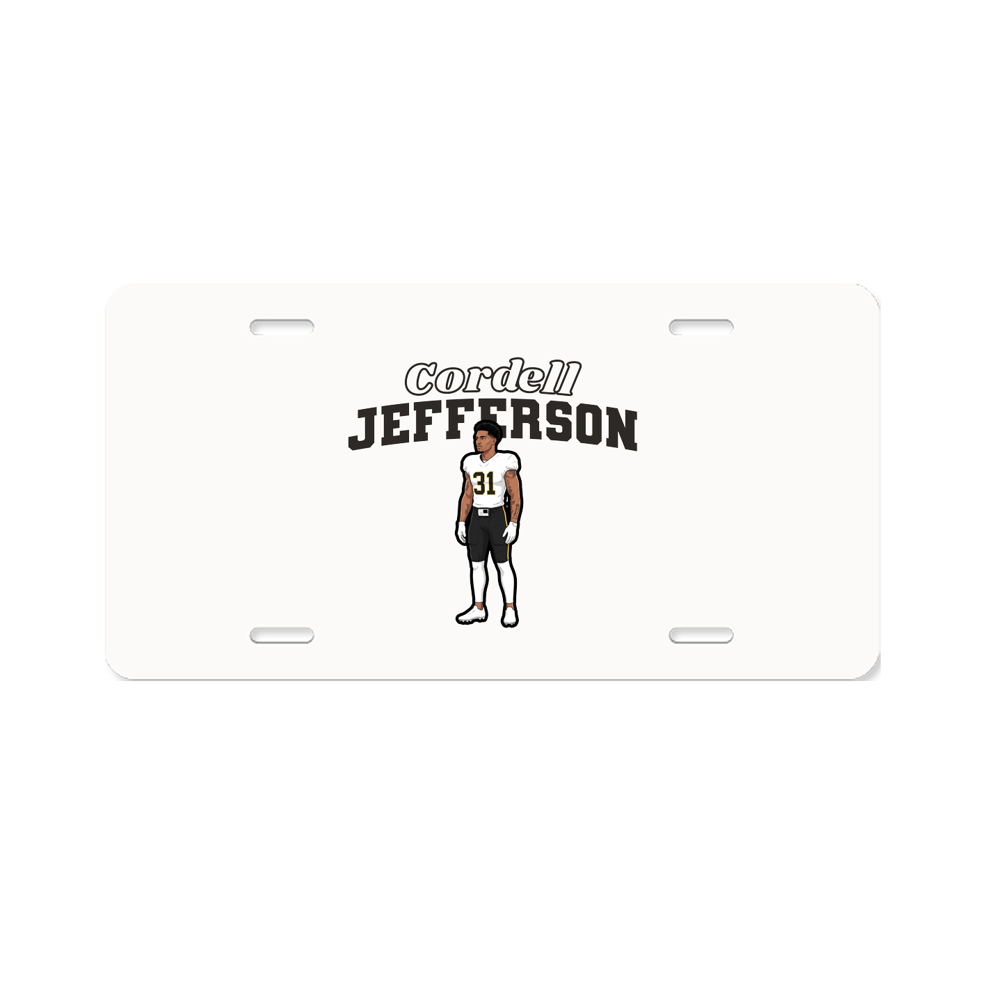 License Plate — Name Arch in Classic
