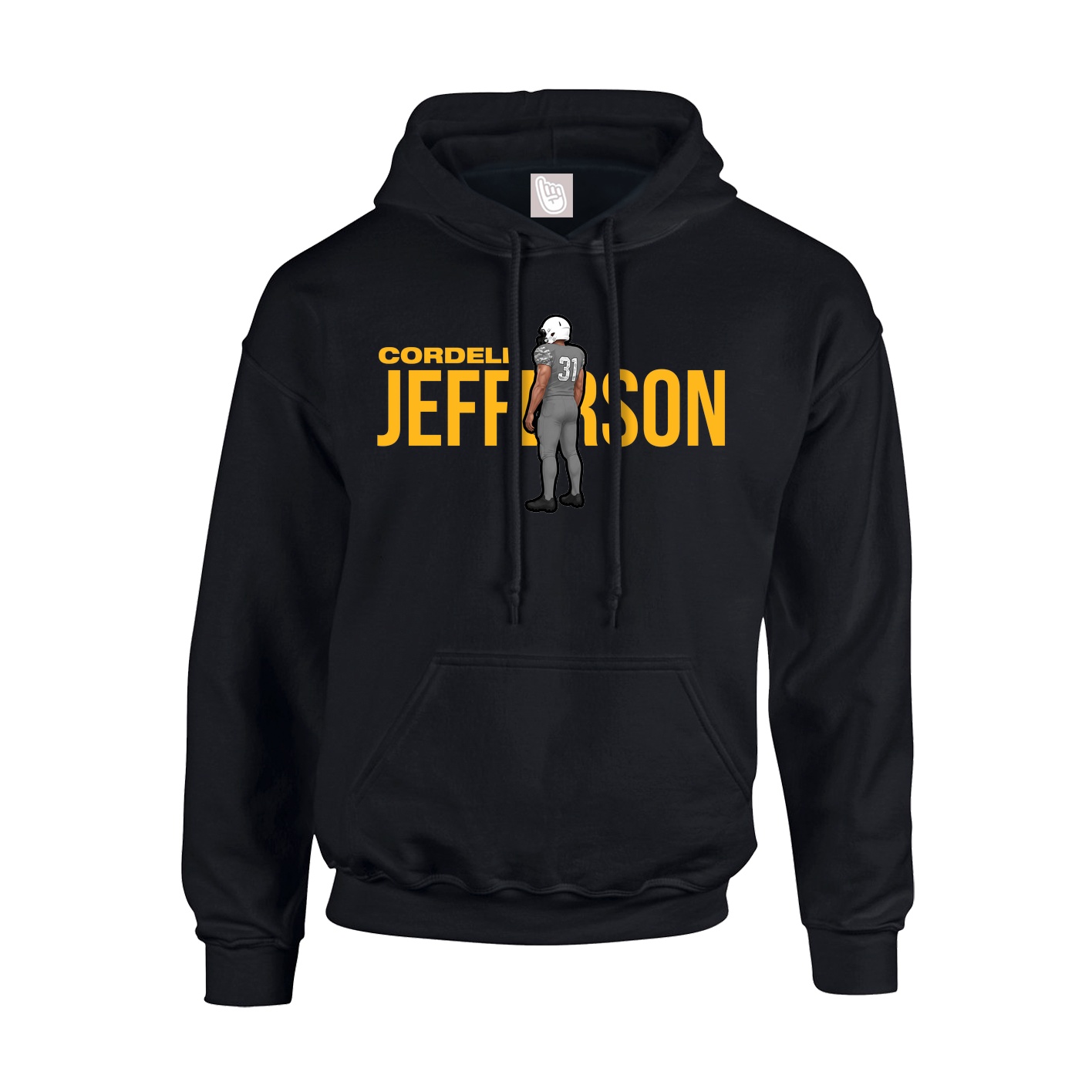 Hoodie — Player Name in Black