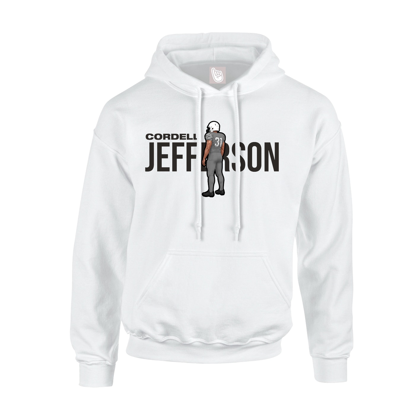 Youth Hoodie — Player Name in White