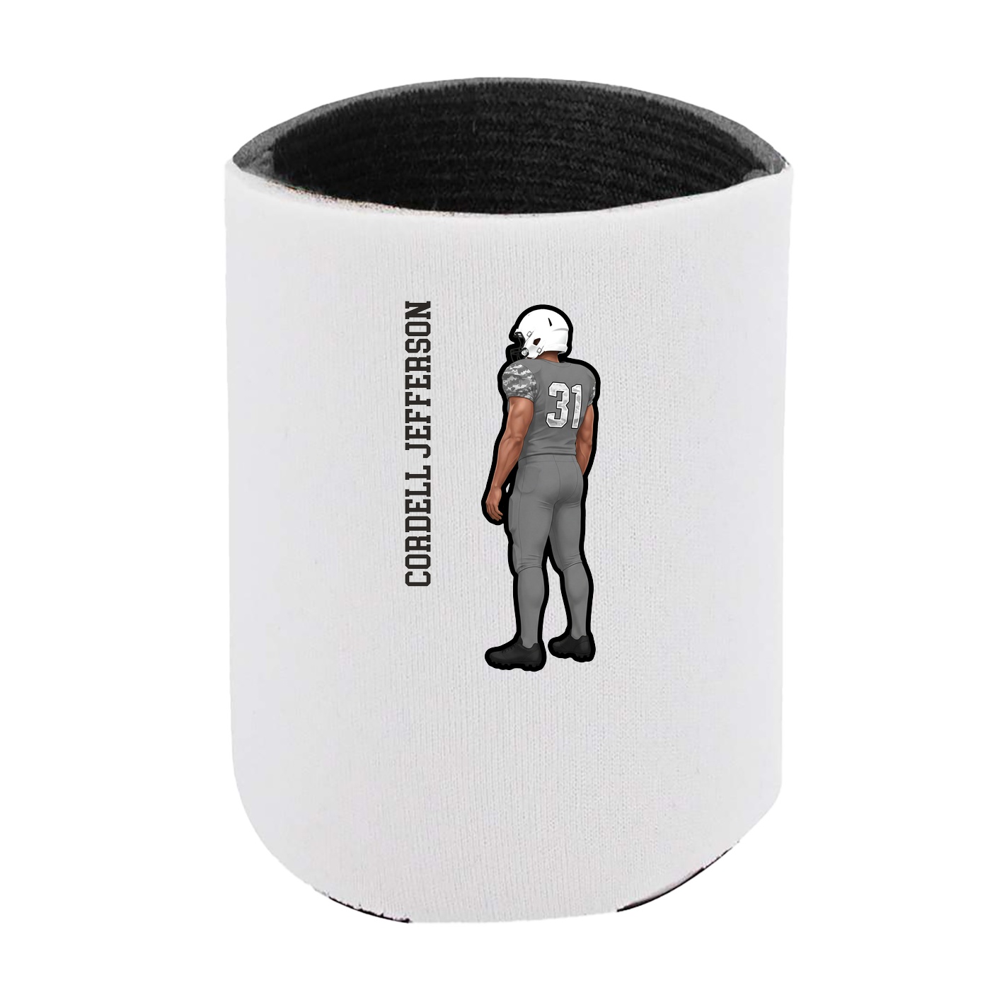 Can Holder — Name Vertical in White