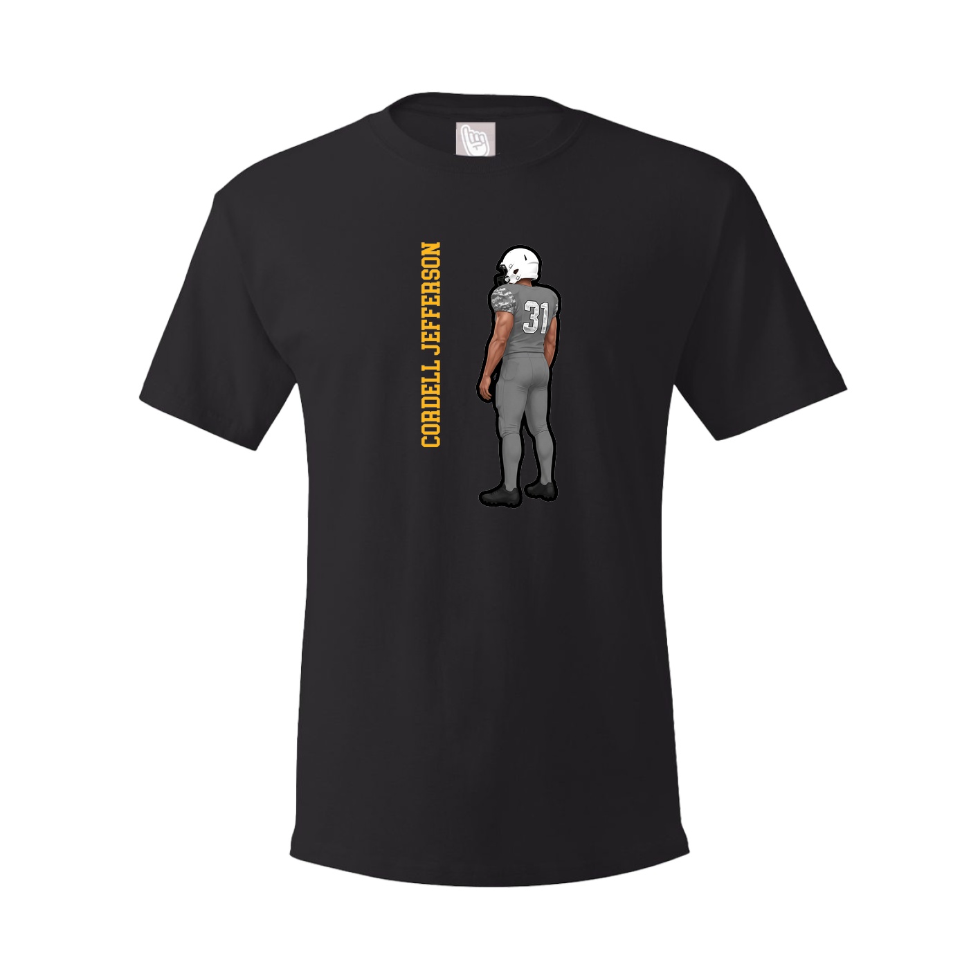 Tee — Name Vertical in Black