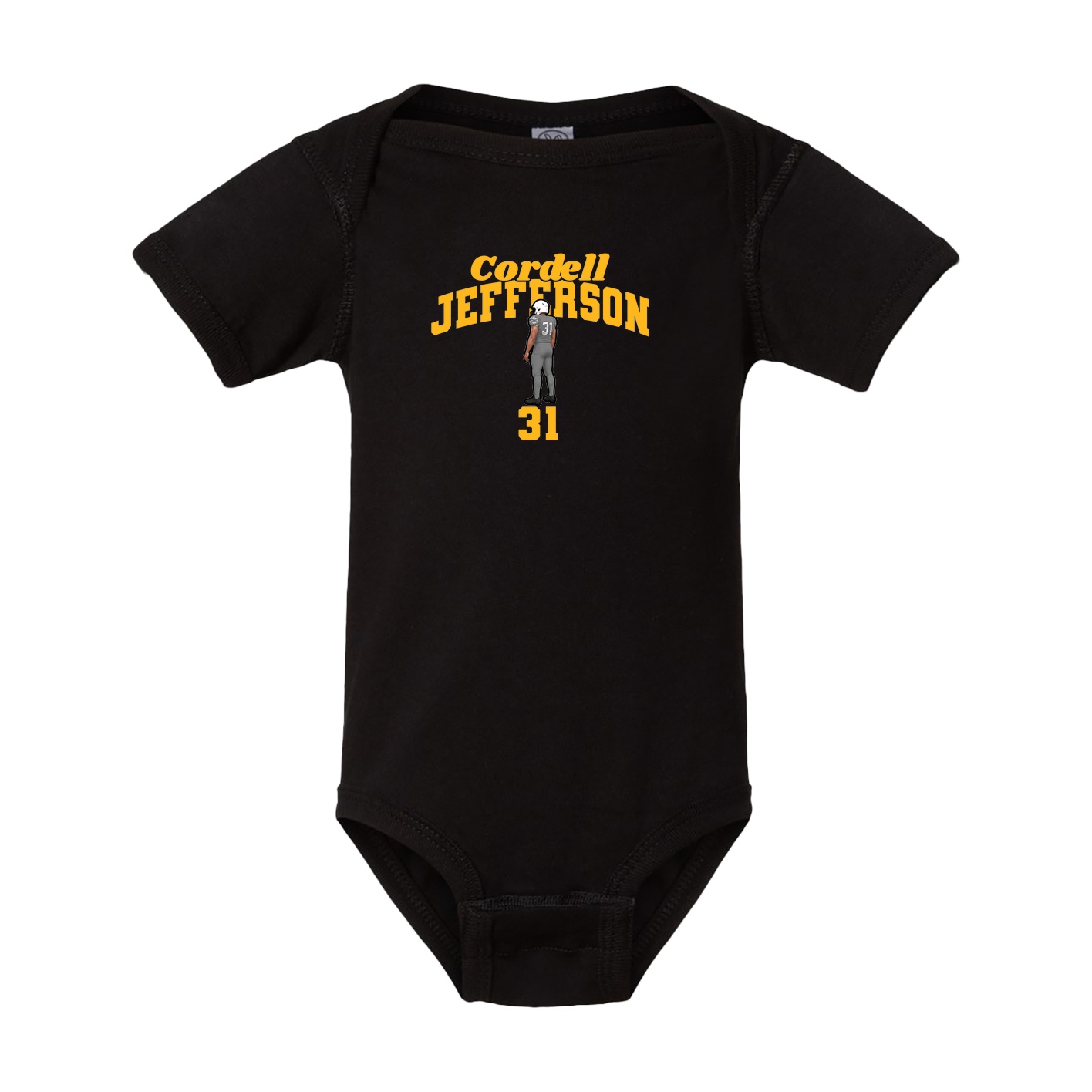 Baby Onesie — Signature Arch in Black