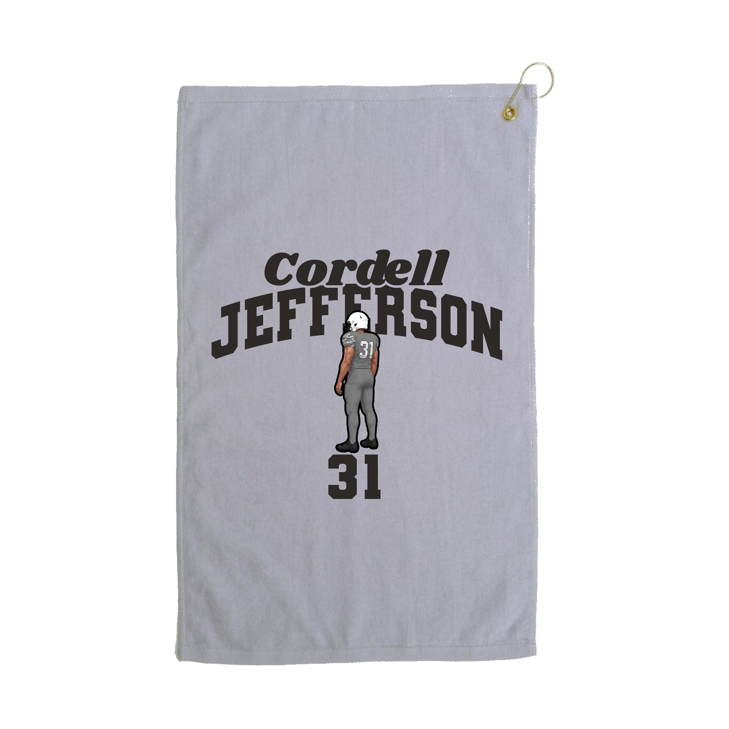 Golf Towel — Signature Arch in Grey