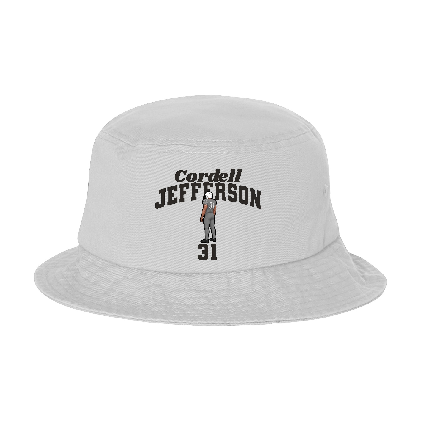 Bucket Cap — Signature Arch in White