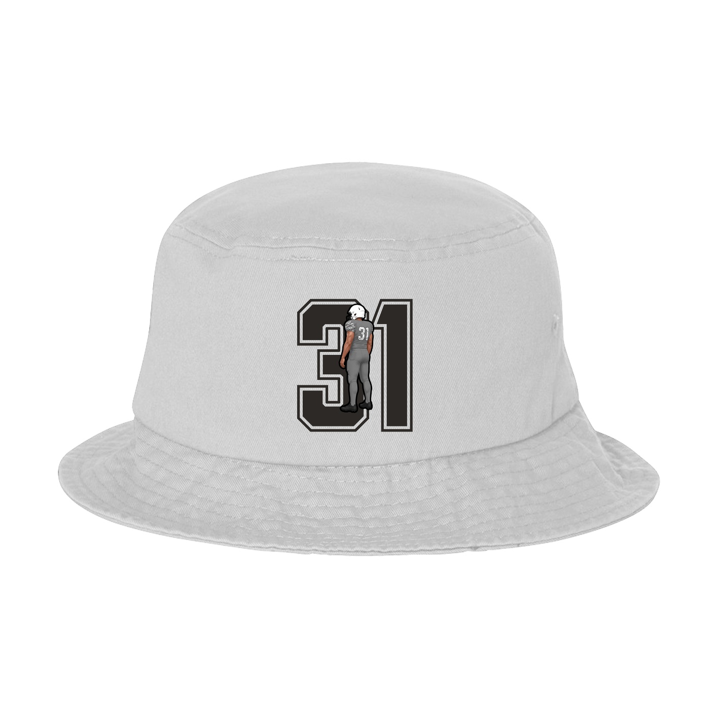 Bucket Cap — Number in White