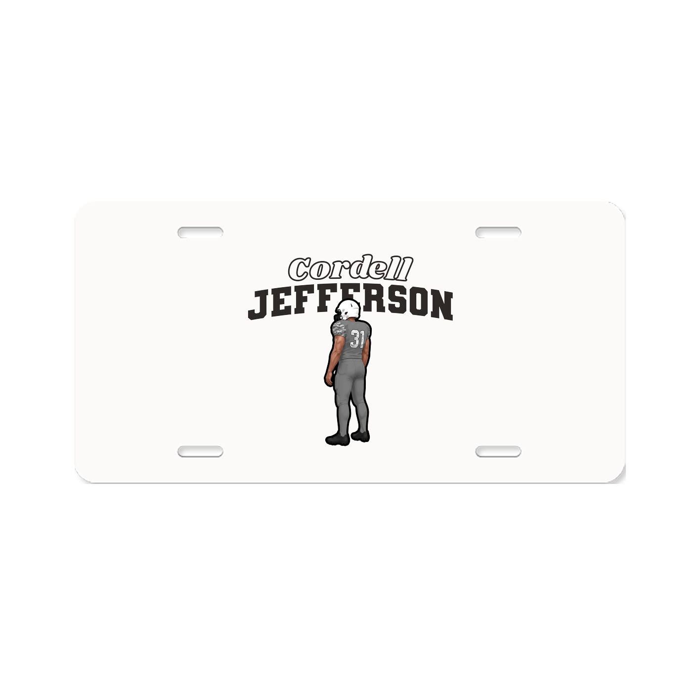 License Plate — Name Arch in Classic
