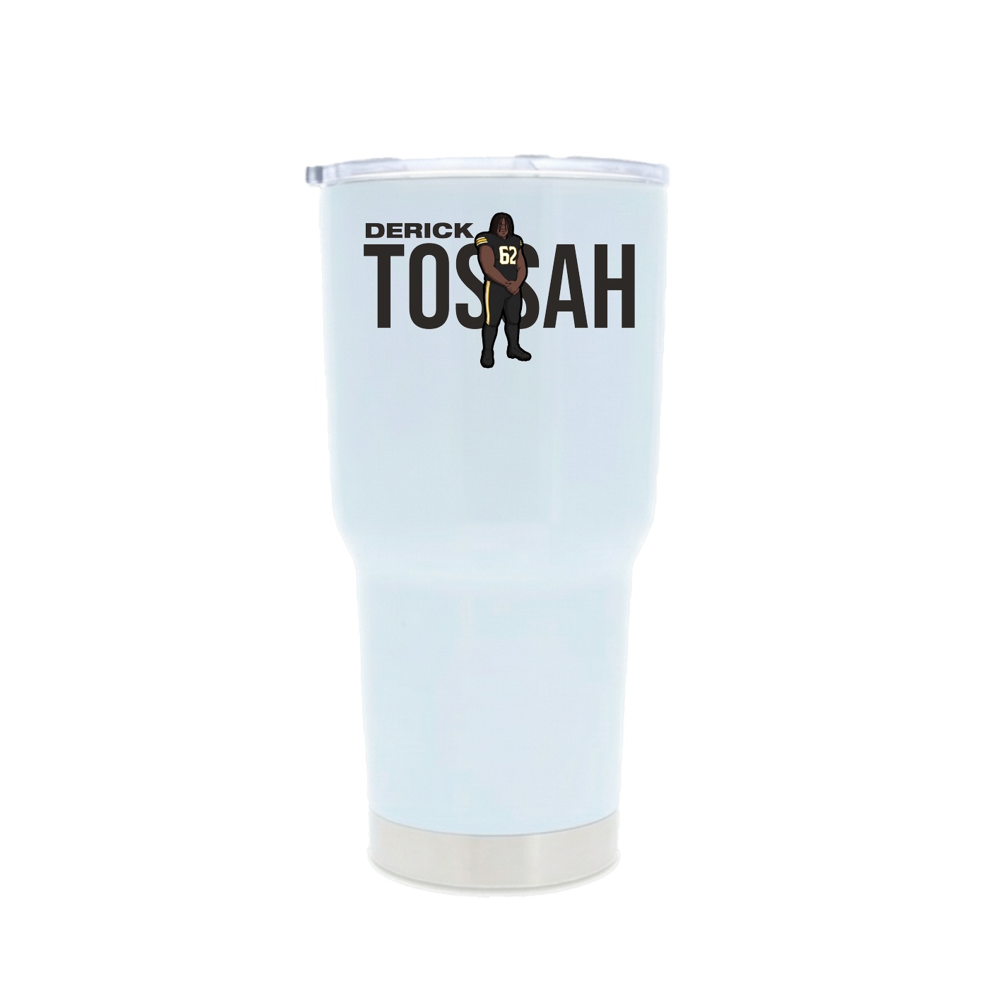 30oz Stainless Steel Tumbler — Player Name in White