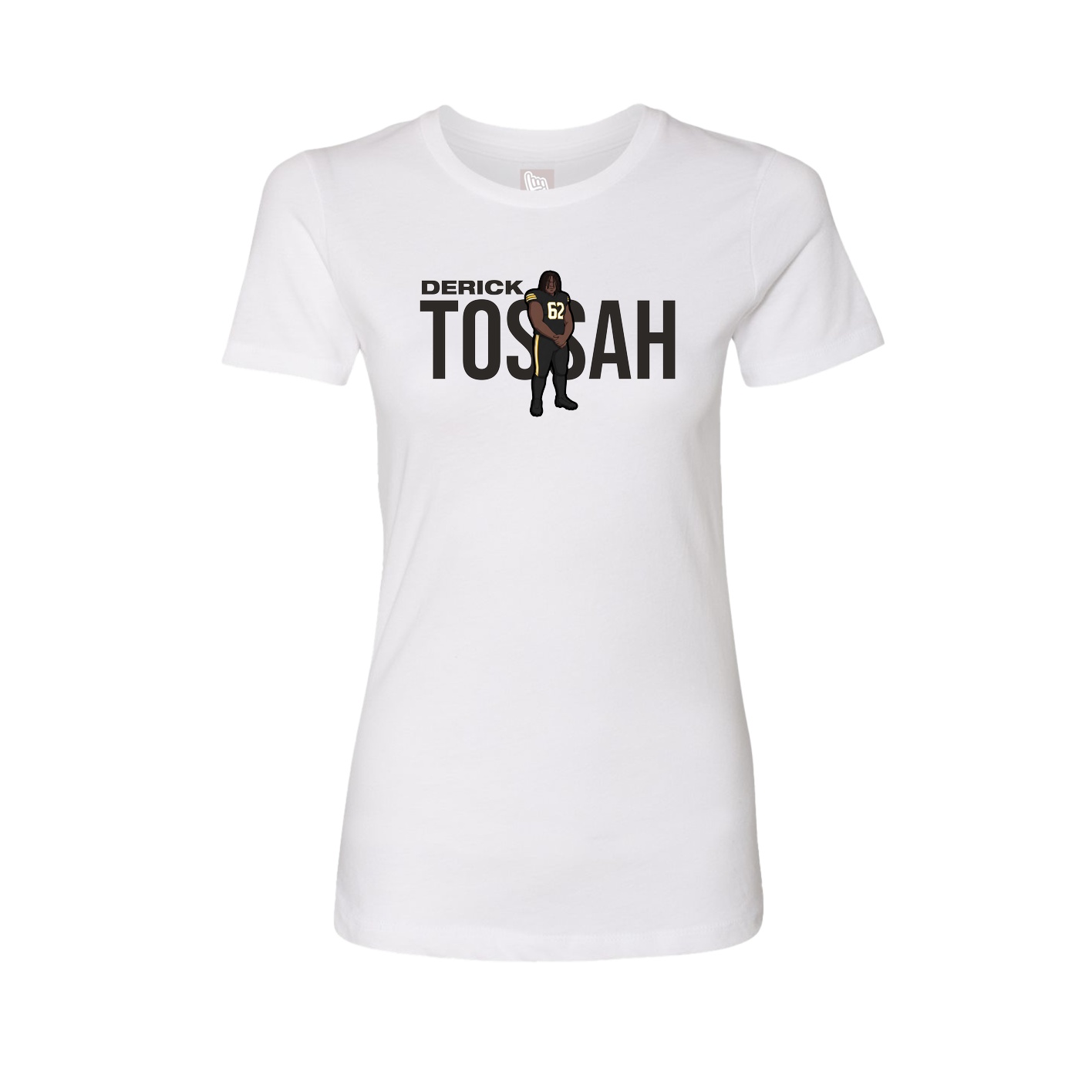 Fitted Women's Tee — Player Name in White