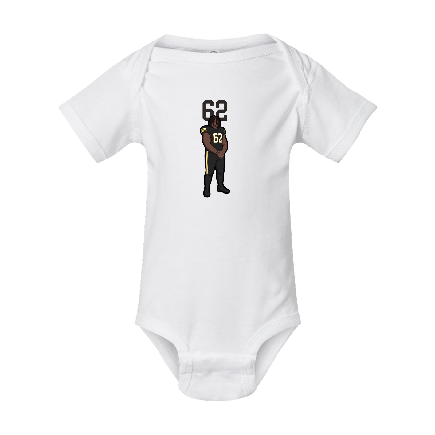 Baby Onesie — Number Top in White