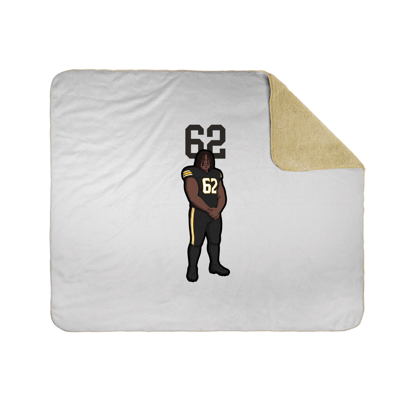 Throw Blanket — Number Top in White