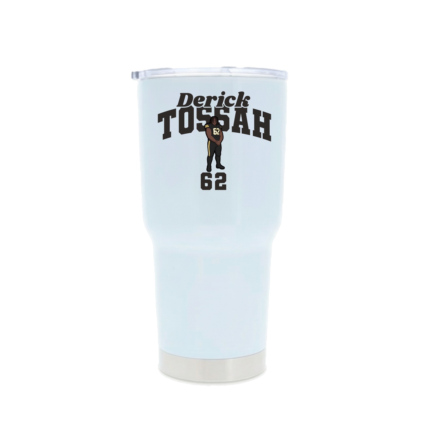 30oz Stainless Steel Tumbler — Signature Arch in White