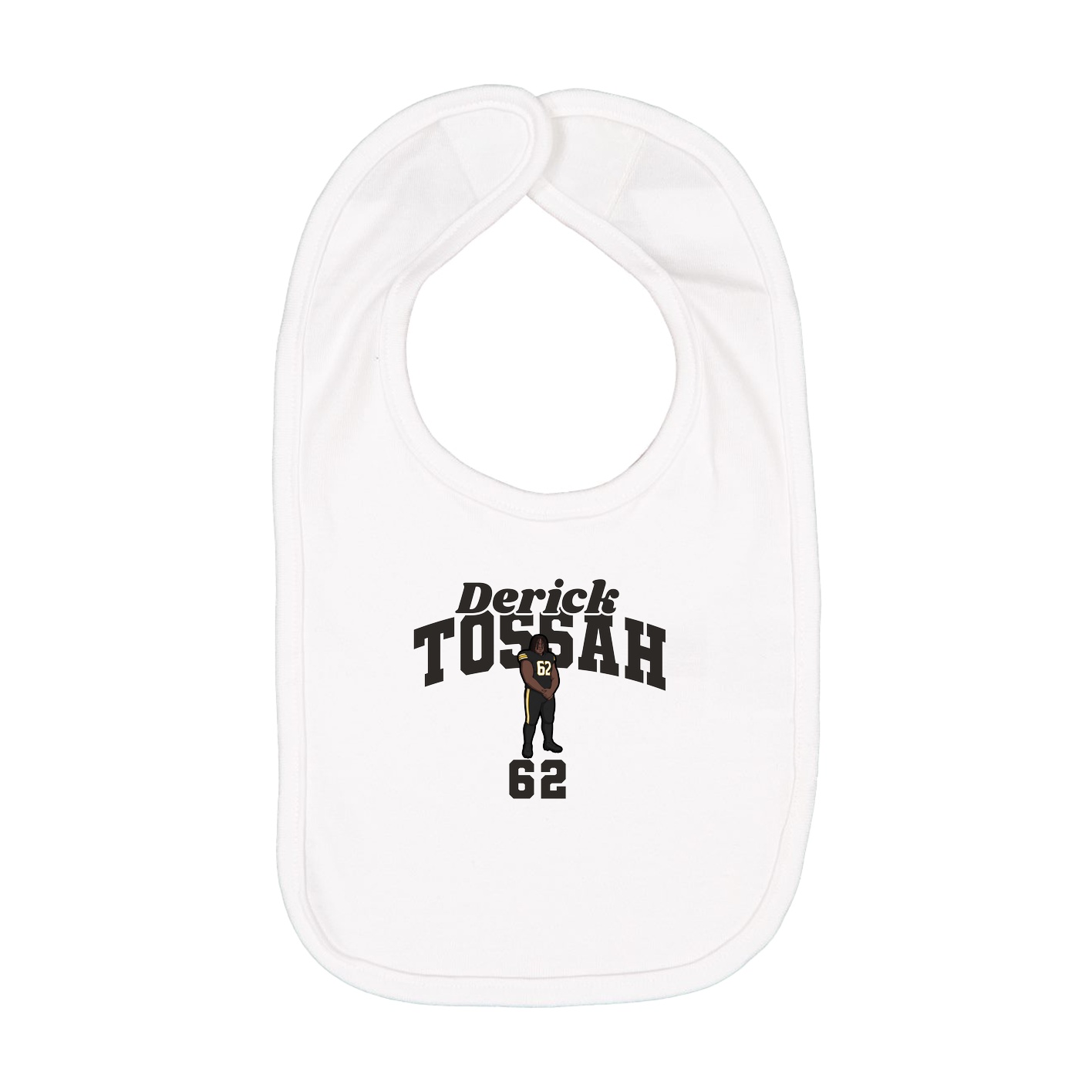 Infant Bib — Signature Arch in White