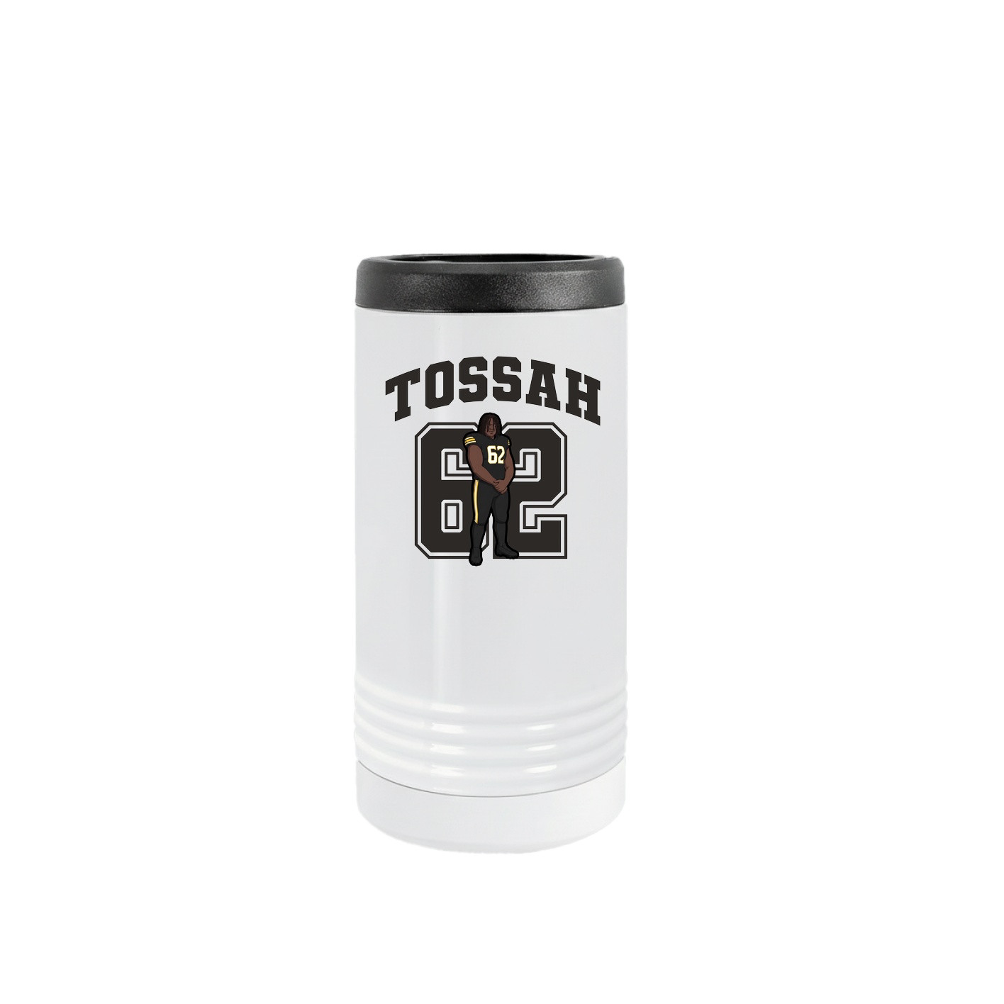 Slim Beverage Holder — Number in White