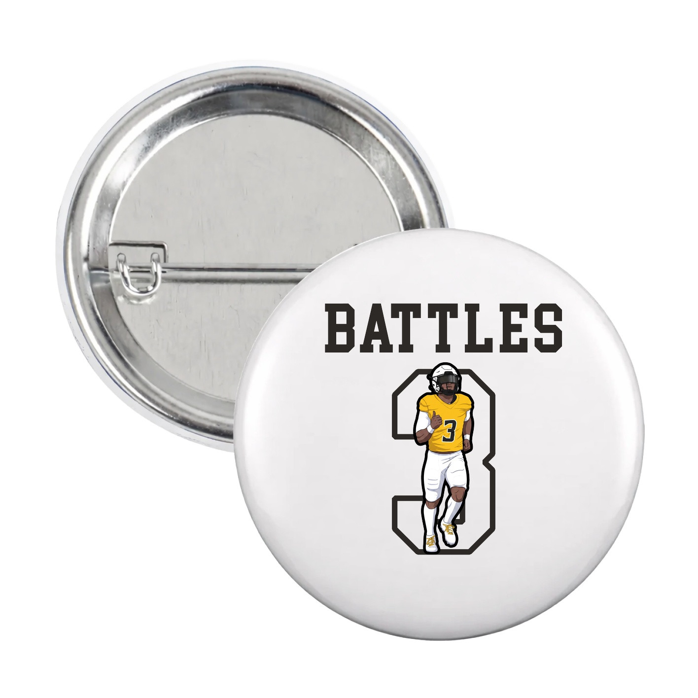 Game Day Button — Shirsey in White
