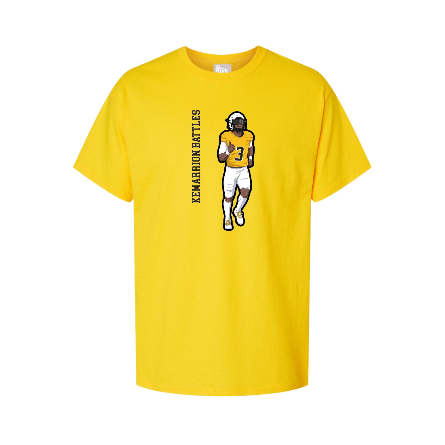 Tee — Name Vertical in Gold