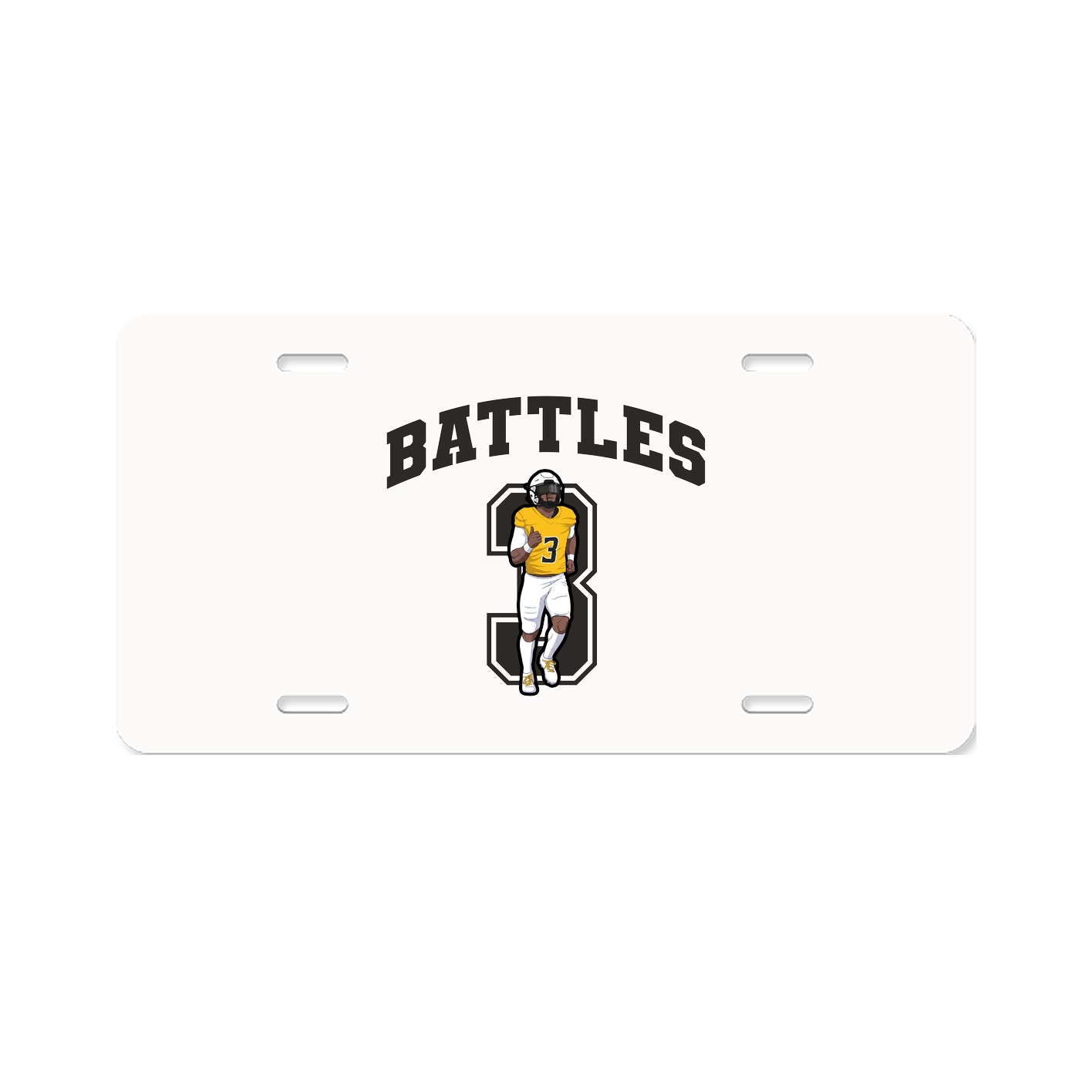 License Plate — Number in Classic