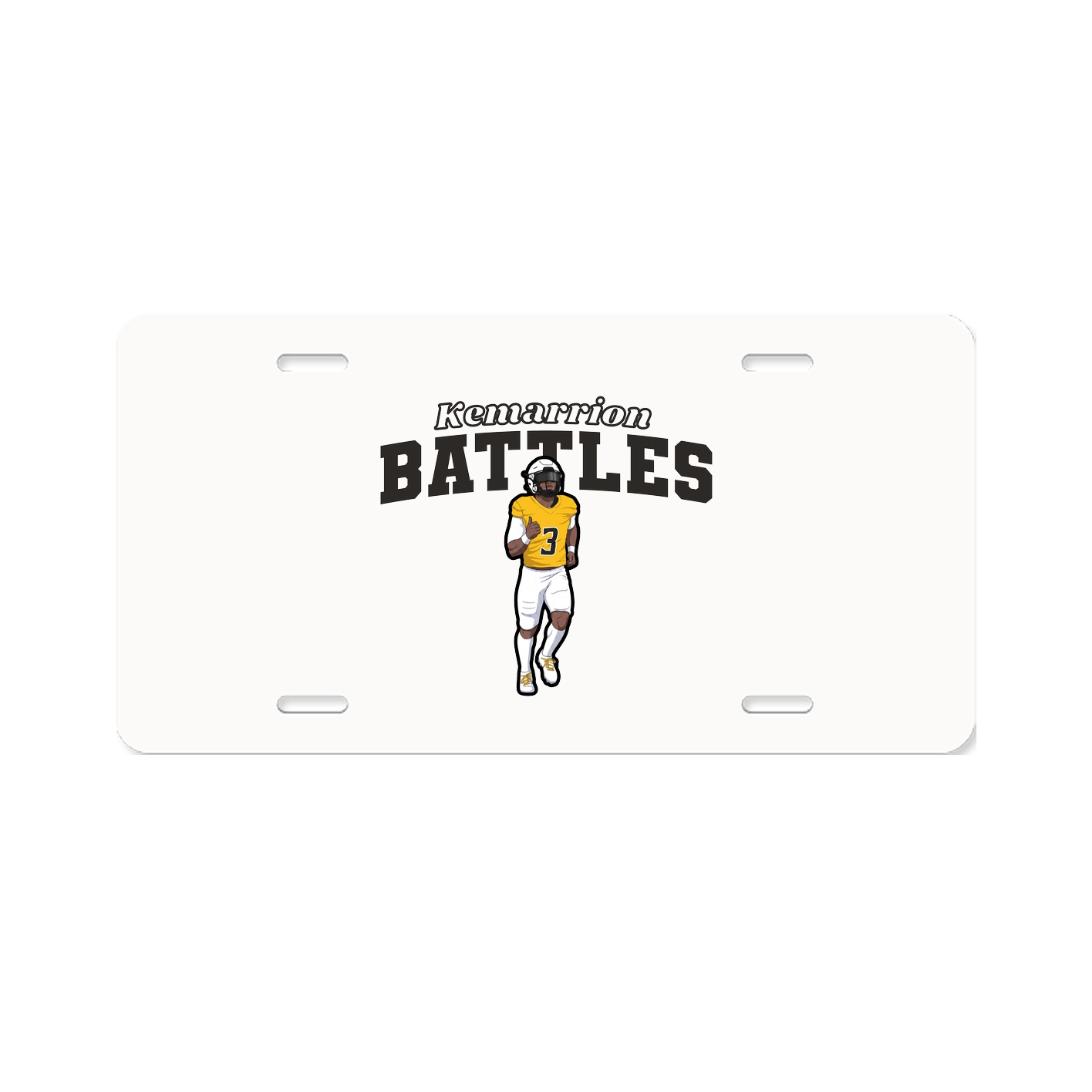 License Plate — Name Arch in Classic