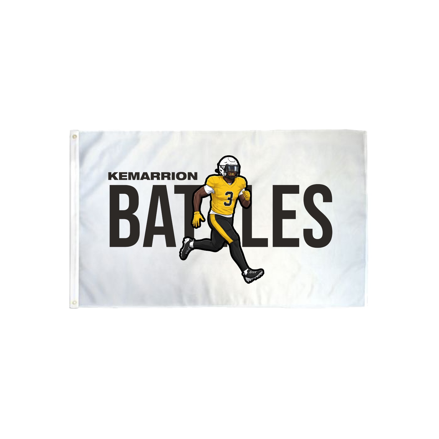 3x5 Flag — Player Name in Classic