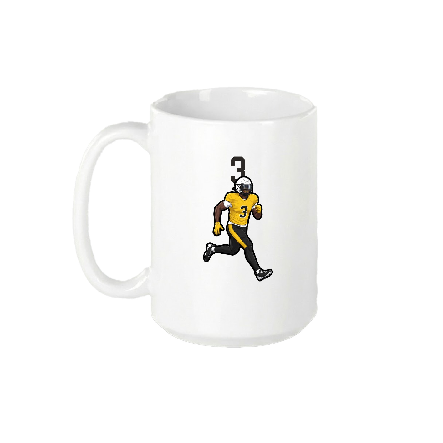 15oz Coffee Mug — Number Top in White