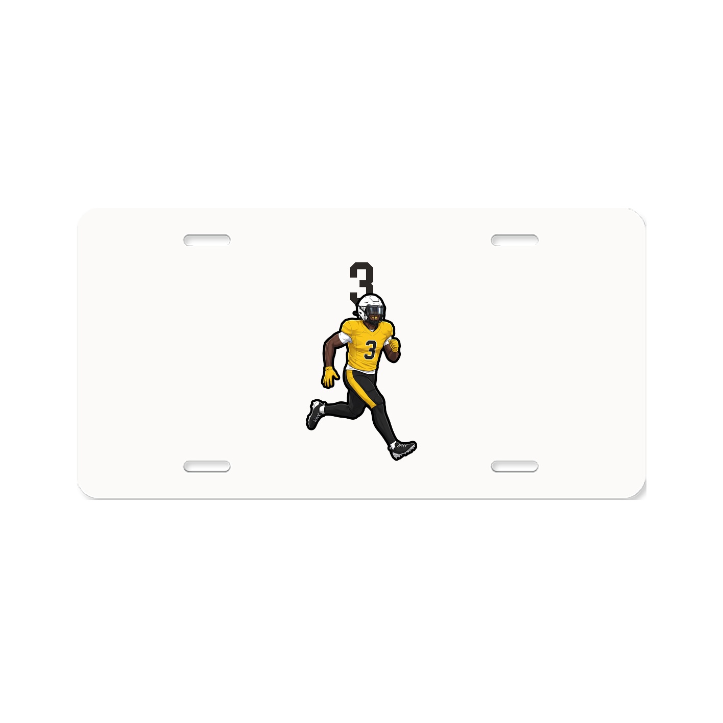 License Plate — Number Top in Classic