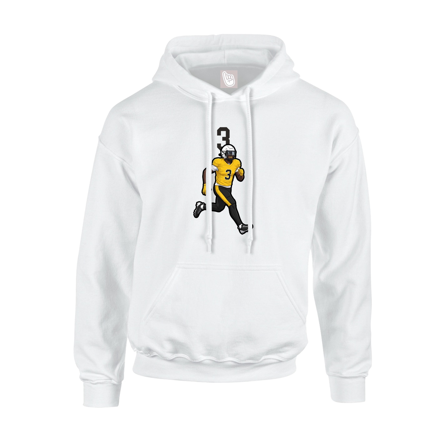 Hoodie — Number Top in White