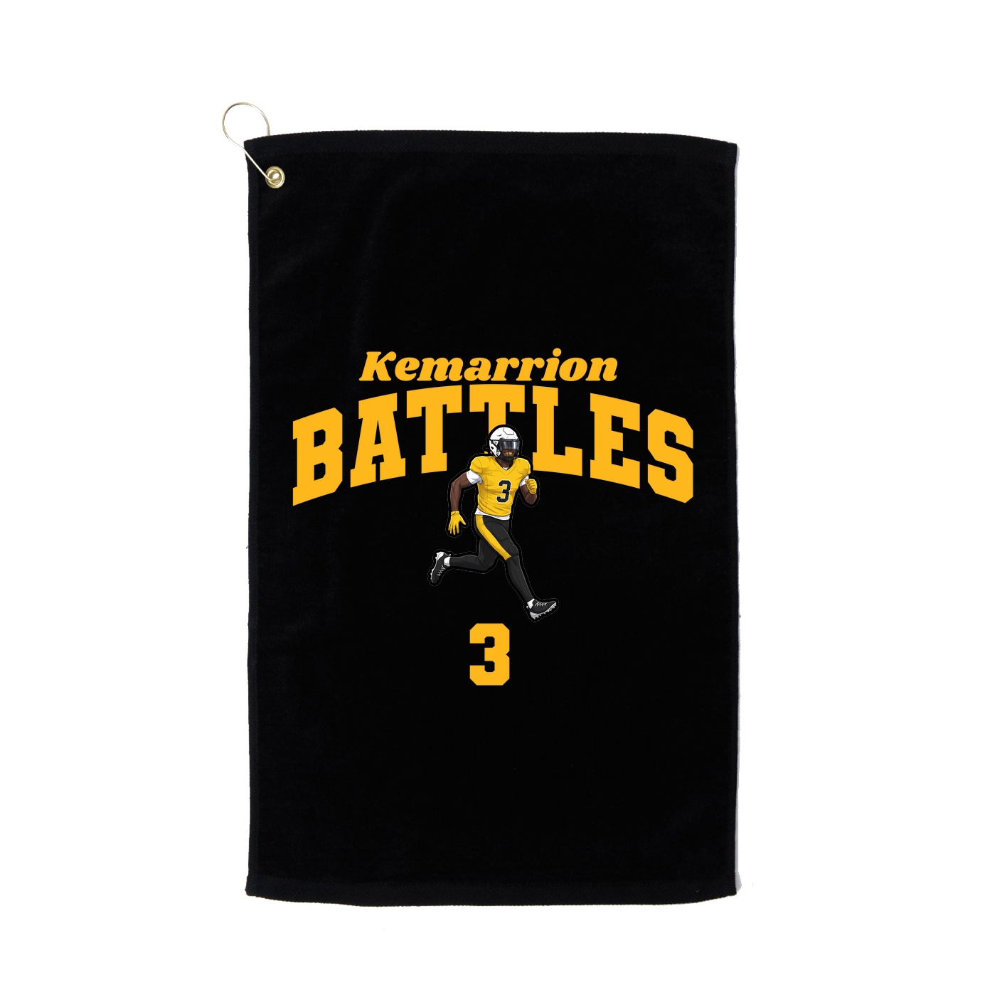 Golf Towel — Signature Arch in Black