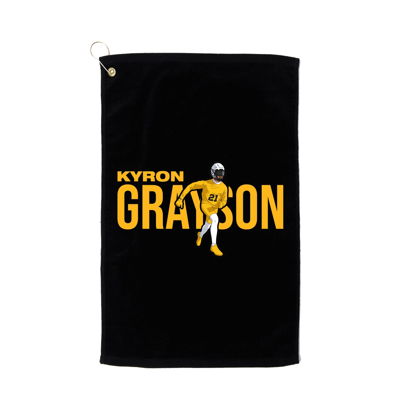 Golf Towel — Player Name in Black