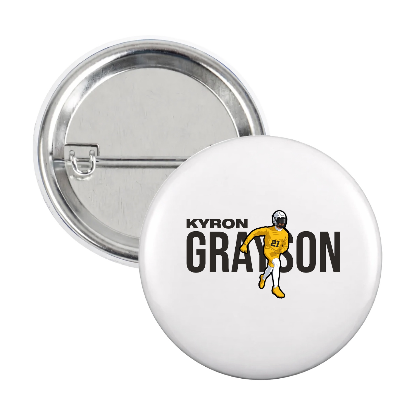 Game Day Button — Player Name in White