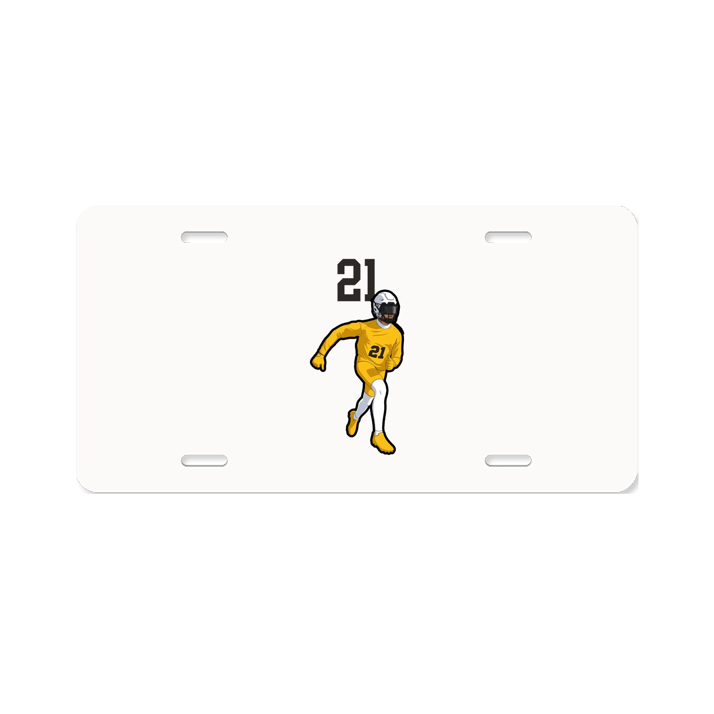 License Plate — Number Top in Classic