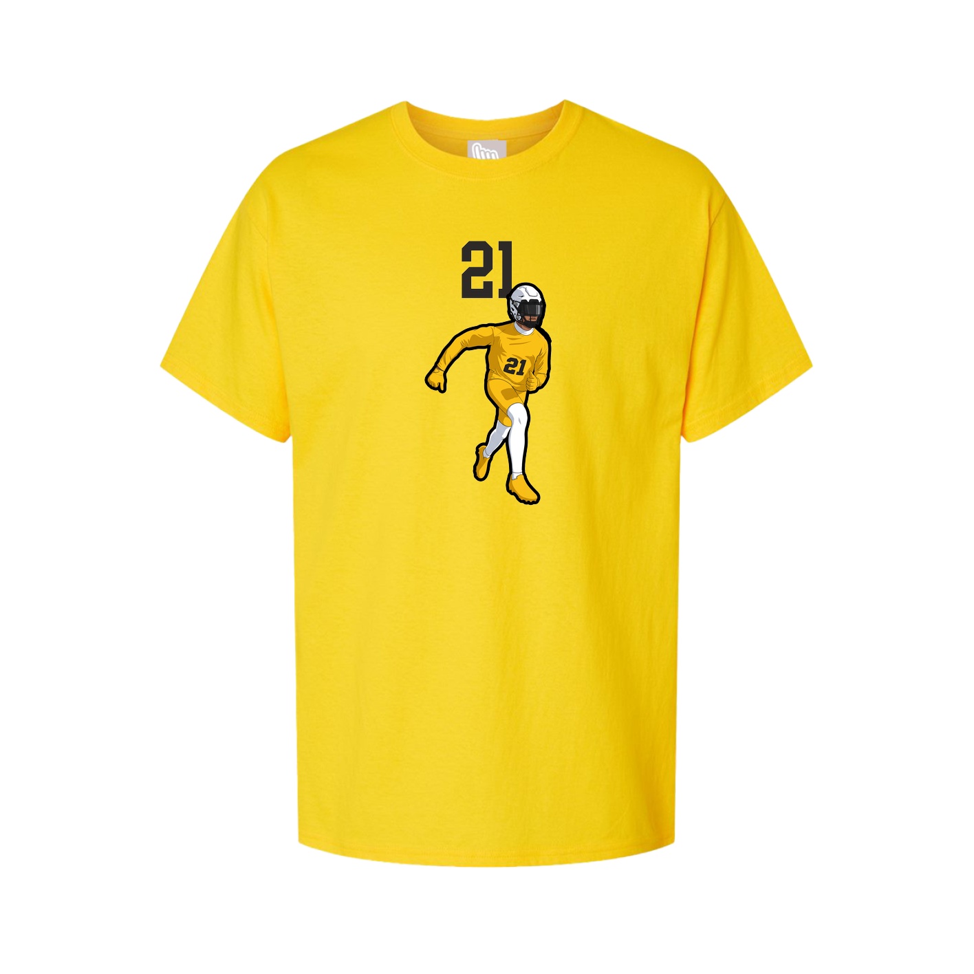Youth Tee — Number Top in Gold