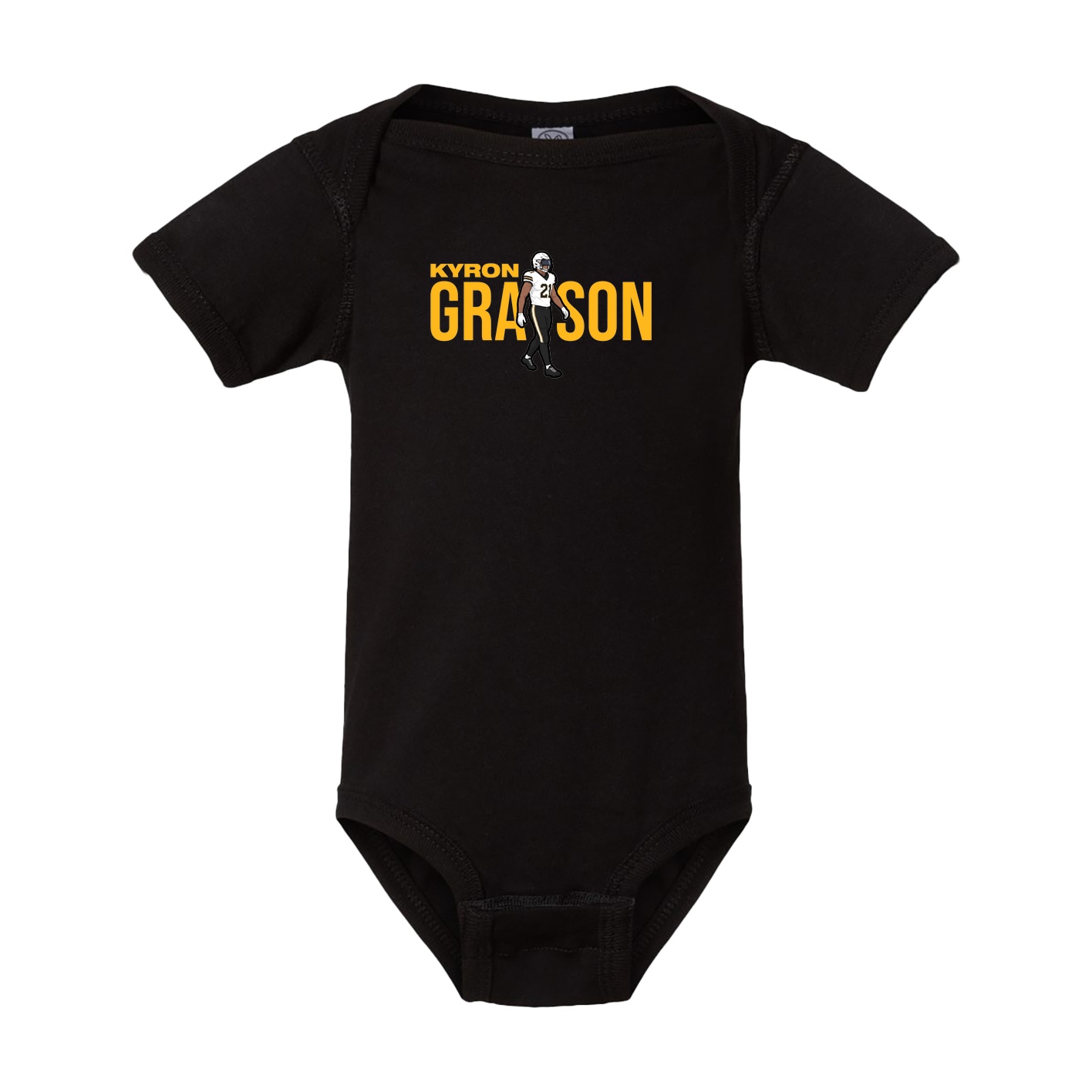 Baby Onesie — Player Name in Black
