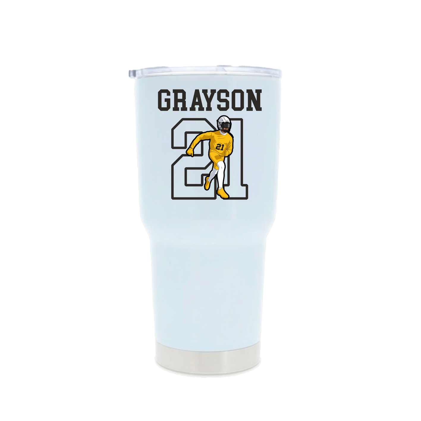 30oz Stainless Steel Tumbler — Shirsey in White