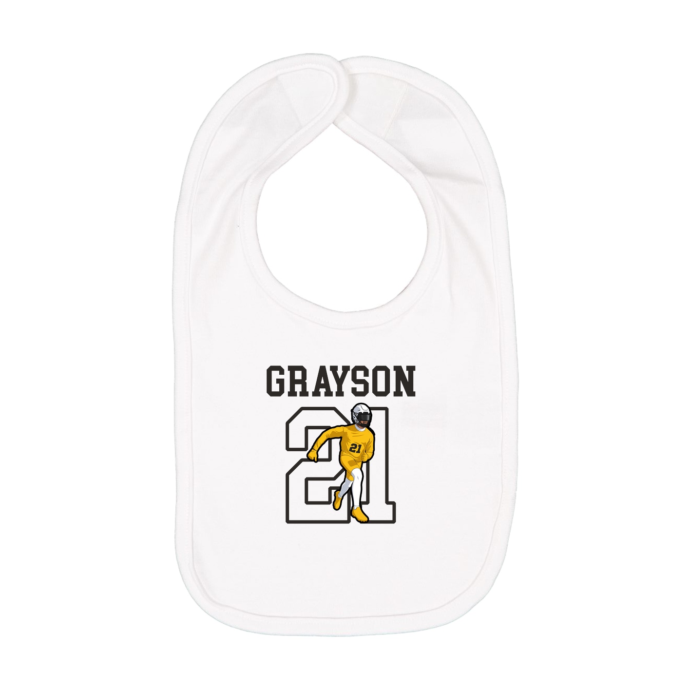 Infant Bib — Shirsey in White