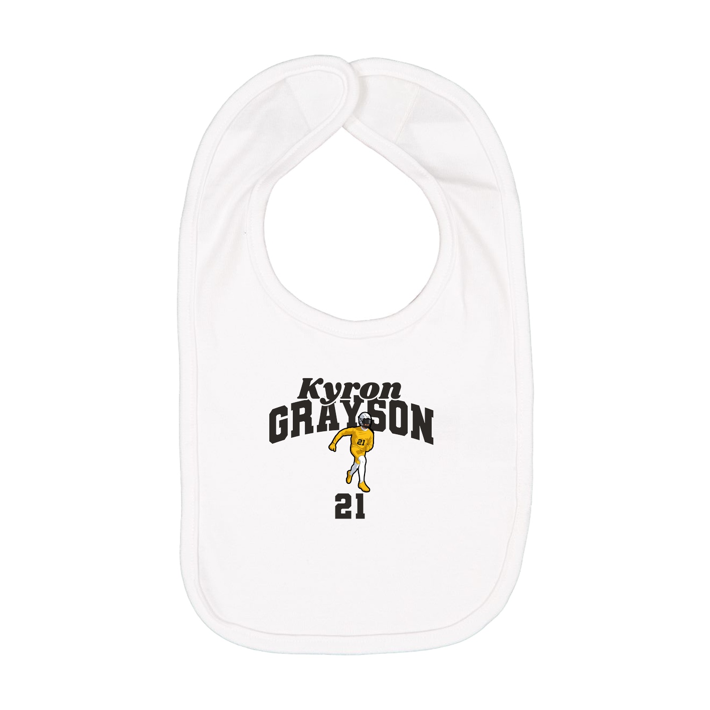 Infant Bib — Signature Arch in White